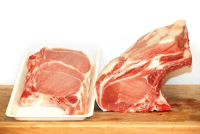 Côtes de cochon fermier du Cantal